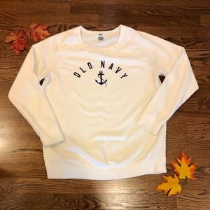 Cozy Fall Old Navy Anchor Sweatshirt